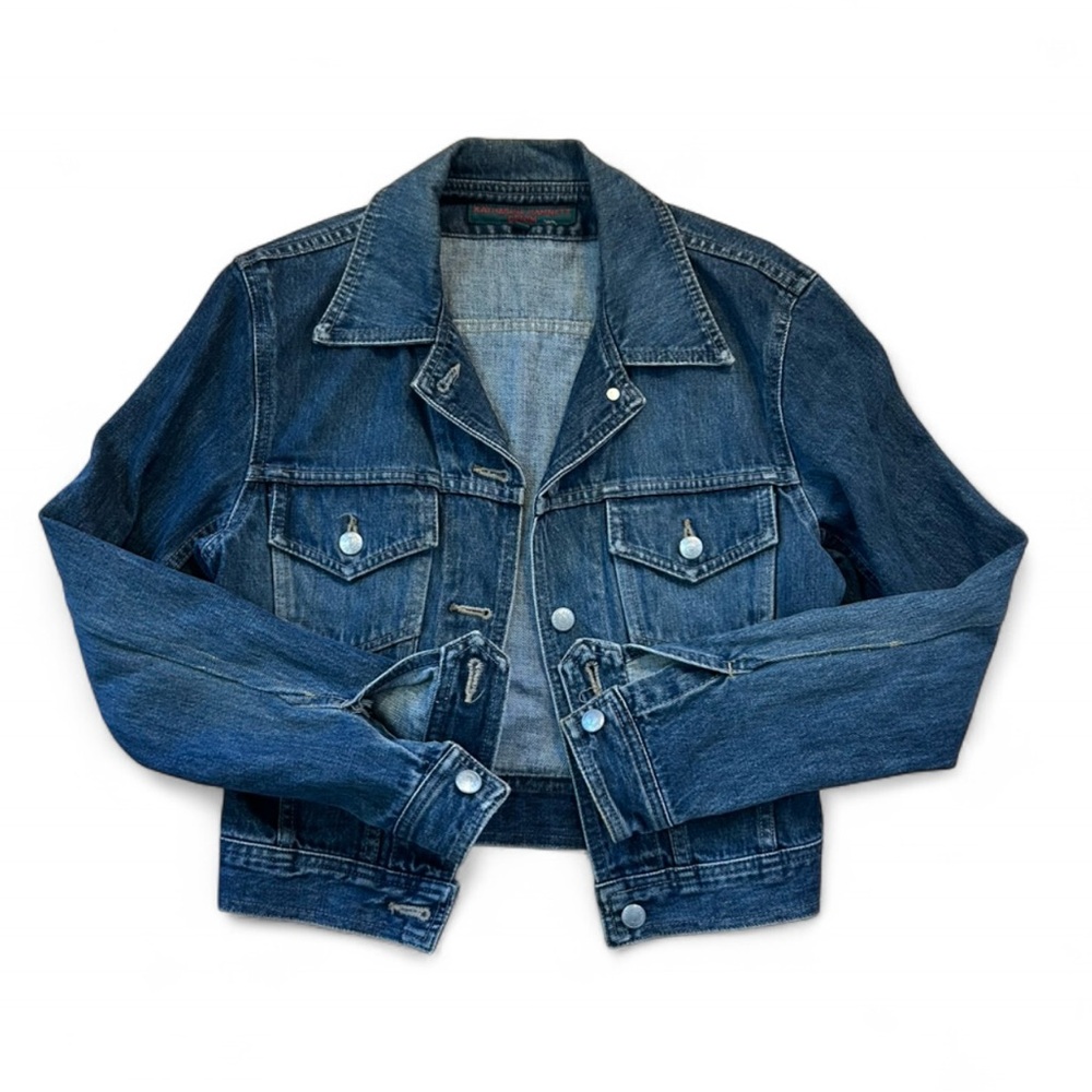 Katherine Hamnett blue denim cropped jacket